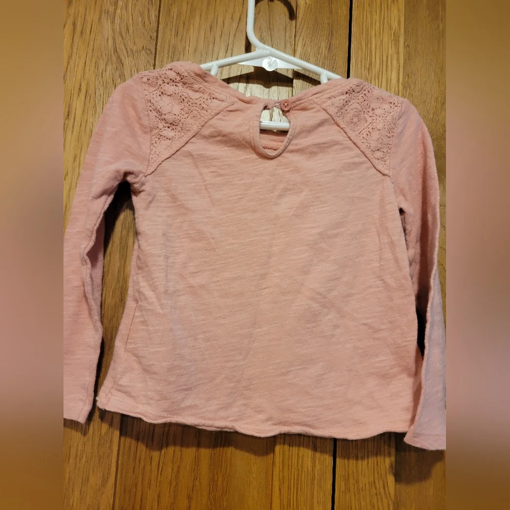 Old Navy Mauve Long Sleeve With Upper Front And Back Detailing 3t